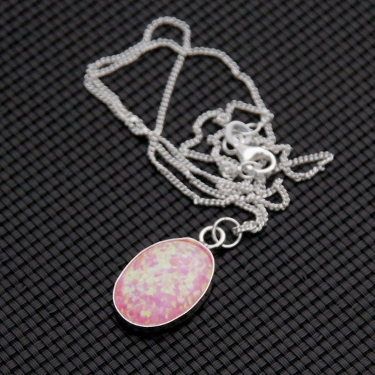 pink opal necklace 3